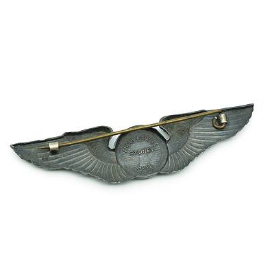 Sterling Silver Angus & Coote American Enlisted Aircrew Badge