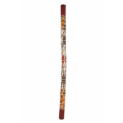 Aboriginal Artist Unknown (Arnhem Land) Didgeridoo with Fish and Goanna Motif, Hollowed Log and Ochres