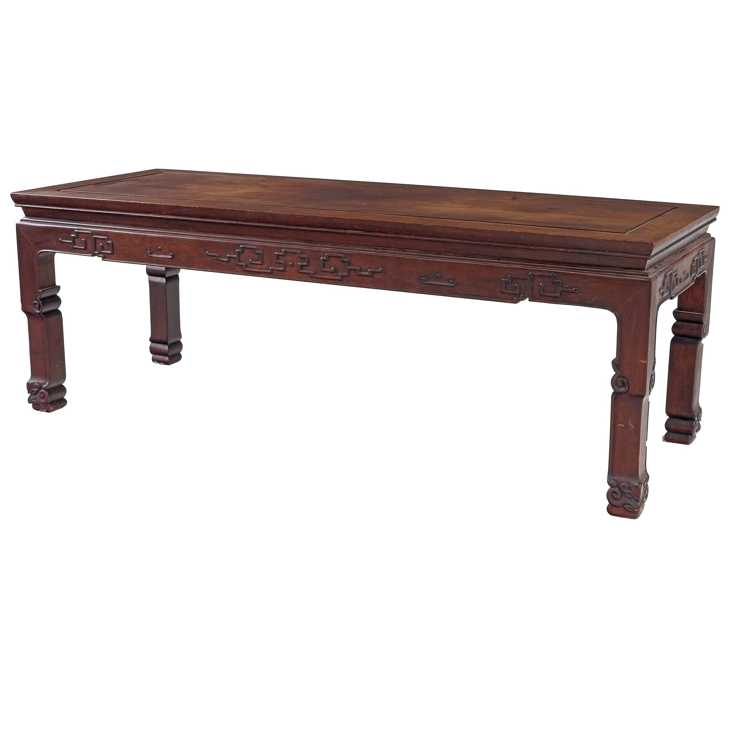 'Chinese Hongmu Rosewood Kang Table, Early to Mid 20th Century'