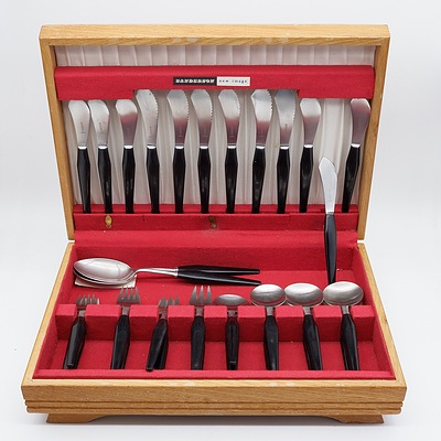 38 Piece Sanderson New Image Stainless Steel Cutlery Set Designed by C. Melville Cass