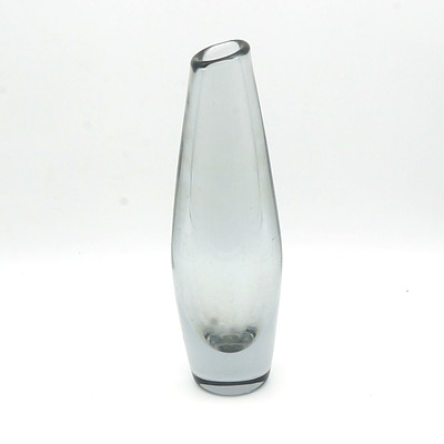 Orrefors Grey Tinted Glass Vase