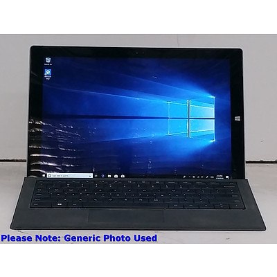 Microsoft Surface (1631) Pro 3 12-Inch 256GB Core i5 (4300U) 1.90GHz 2-in-1 Detachable Laptop