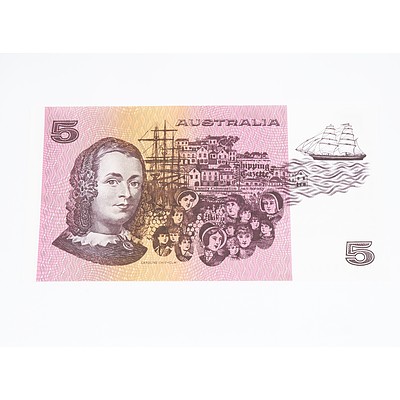 1991 Australia Five Dollar Banknote Fraser/Cole