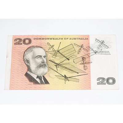 1966 Australia Twenty Dollar Banknote Coombs/Wilson First Year of Issue Decimal Banknote