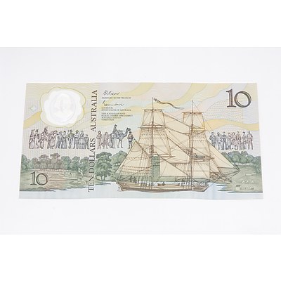 1988 Australia Polymer Ten Dollar Banknote