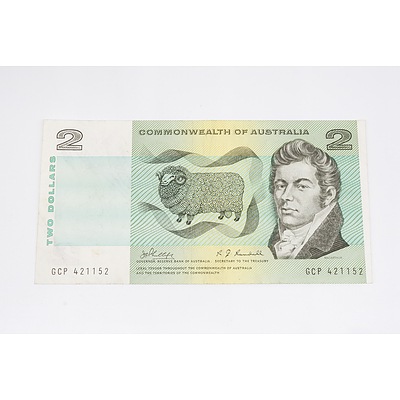 1992 Australia Two Dollar Banknote