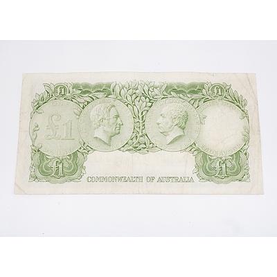 Australian One Pound Banknote Coombs/Wilson