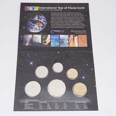 2008 International Year of Planet Earth Six Coin Uncirculated Set
