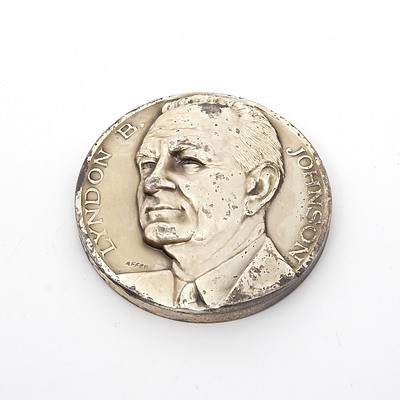 High Relief Lyndon B Johnson Medallion