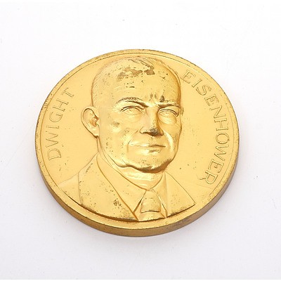 High Relief Dwight Eisenhower Medallion