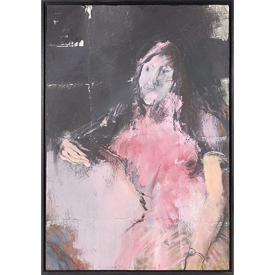 Artist Unknown, Portrait of a Woman, Oil on Board