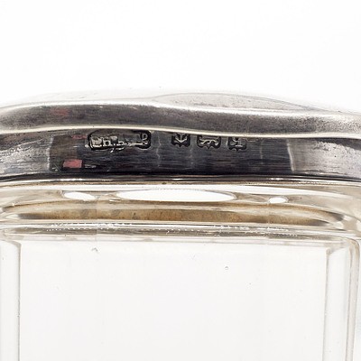 Sterling Silver and Glass Inkwell, Birmingham, 1915