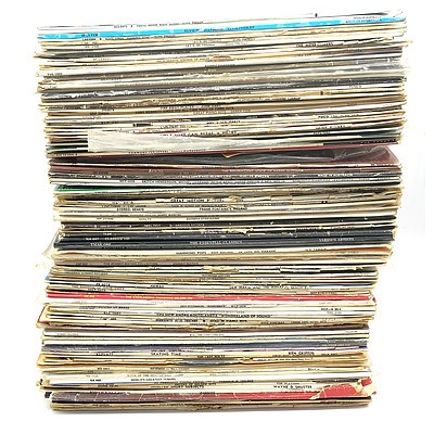 Large Group of Records Including; 'Elvis', 'Elvis Separate Ways', 'Elvis in Hollywood', 'Elvis Let's Be Friends', 'Can't Stop Twistin' Adventures'