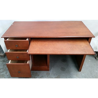 Three Drawer Desk and Herman Miller Chair