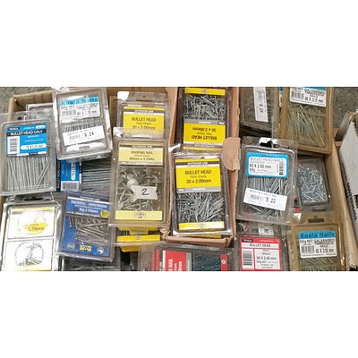 Large Selection of Otter and Koala Brand Building, Decking, Bracket, and Clout Nails - New