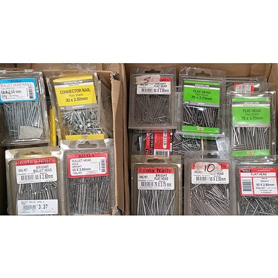 Large Selection of Otter and Koala Brand Building, Decking, Bracket, and Clout Nails - New