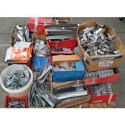 Selection of Face Mounts, Joist Hangers and Gang Nails - New