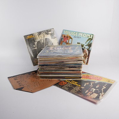 Quantity of Approximately 55 Vinyl 12 Inch LP Records Including Julian Lennon, Arlen Roth and More