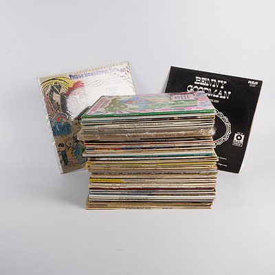 Quantity of Approximately 80 Vinyl 12 Inch LP Records Including Jazz, Swing, Classical and More