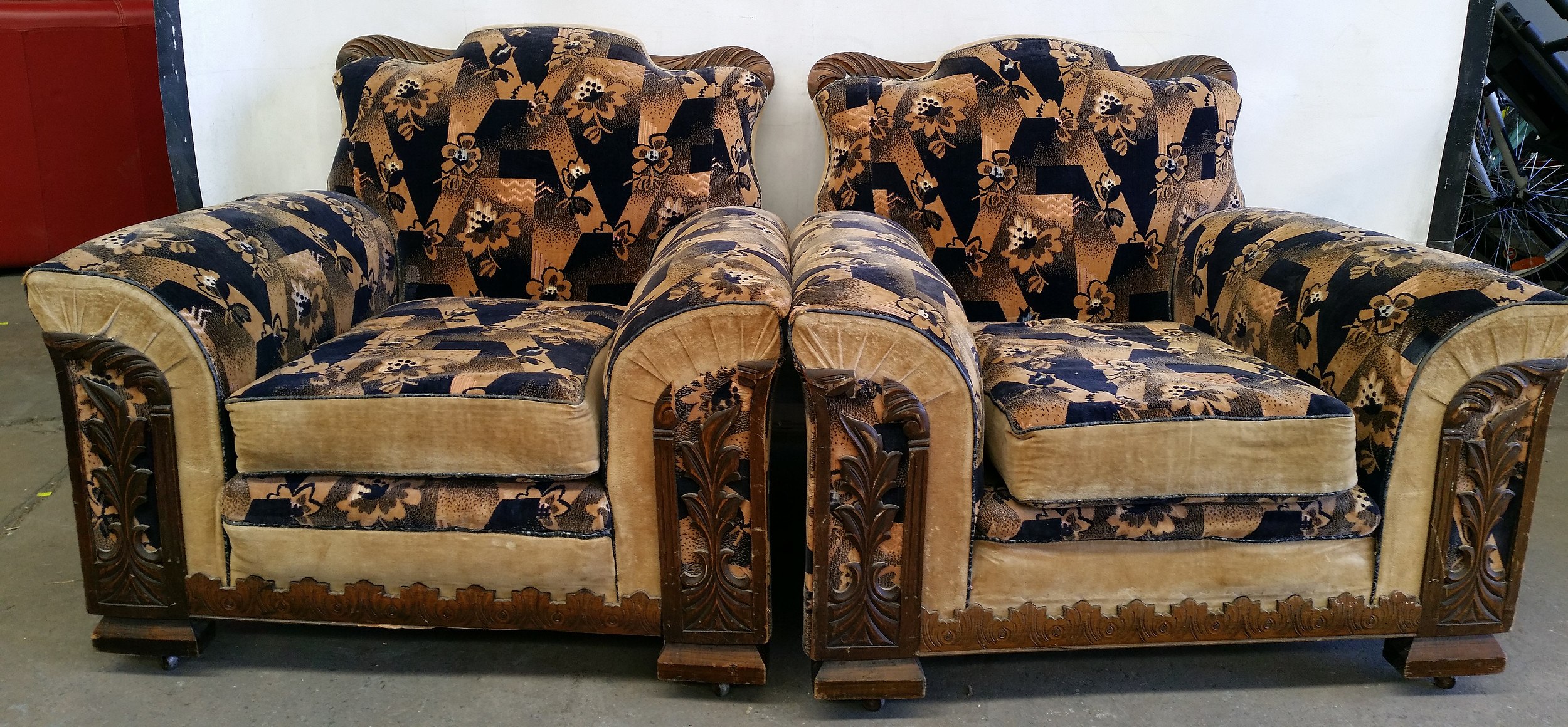 Vintage Art Deco Club Lounge Set Lot 1074826 ALLBIDS