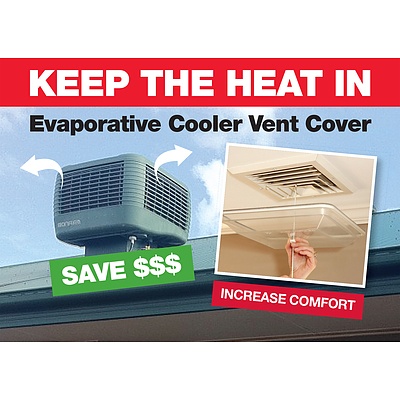 Box of 6 square Evaporative Cooler Vent Covers from EcoMad
