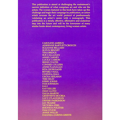 Book: The unseen art scene : 32 Australian women artists, edited and signed by Caroline Ambrus