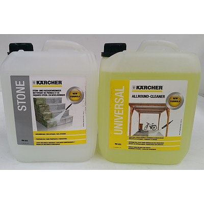Five Litre Bottles of Karcher RM622 and RM623 Cleaners - New