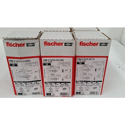 Selection of Fischer FBN II Bolt Anchors - New