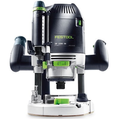 Festool OF 2200 EB Plus Electric Plunge Router and ZF-0F 2200m Accessory Kit