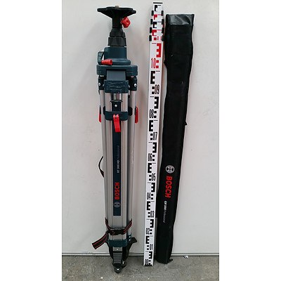 Bosch Professional Building Tripod and Bosch Measuring Rod - New - RRP $300.00