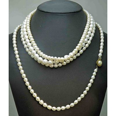 Collection Of 4 Cultured Pearl Necklaces