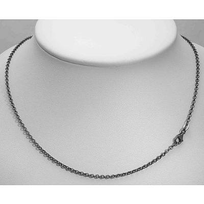 Blackened Sterling Silver Chain