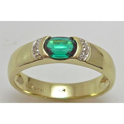 Gilson Emerald & Diamond Ring