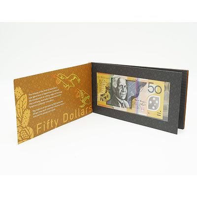RBA Two Generations of $50, Uncirculated Banknotes, CD16325647 and Next Generation BD180309366