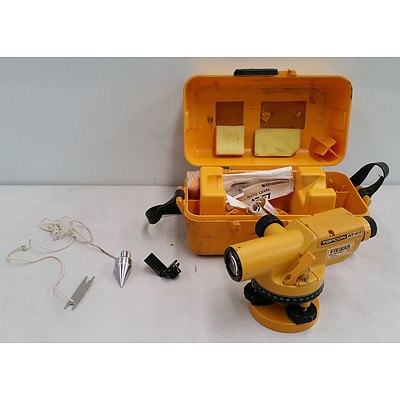 Topcon AT-F7 Auto Level, with Hard Shell Carry Case, Dome Top Tripod, Instructions and 5m Extendable Measure with Canvas Case