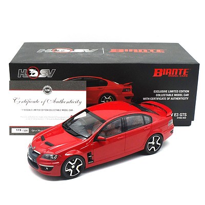 Biante - Holden HSV GTS Sting Red 179/504 1:18 Scale Model Car