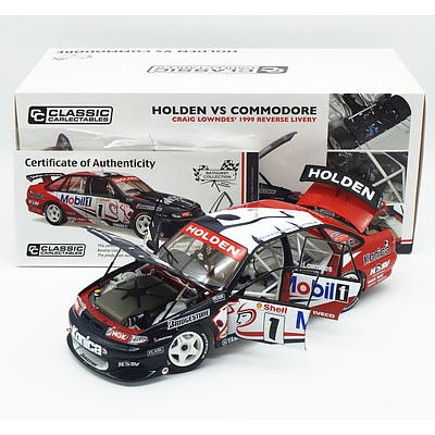 Classic Carlectables - Holden VS Commodore Craig Lowndes 1999 Reverse Livery 837/850 1:18 Scale Model Car