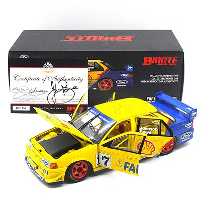 Classic Carlectables - *Signed* Ford Falcon EB 1994 Sandown 500 Winner 442/750 1:18 Scale Model Car
