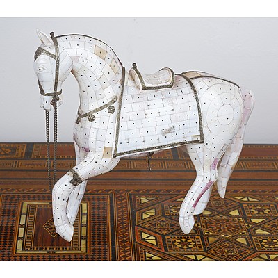 Indian Ivory Mosaic Horse