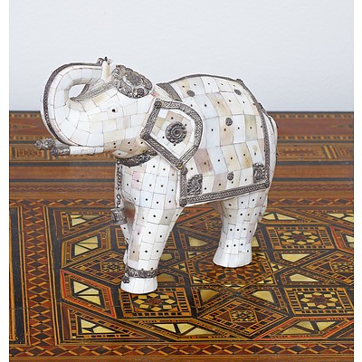 Indian Ivory Mosaic Elephant