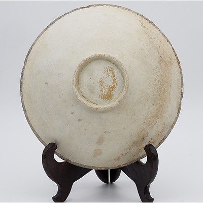 Chinese Dingyao Foliate Rim Bowl, Incised with Lotus, Song Dynasty 12th Century