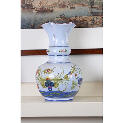 Italian Maiolica Mantel Vase