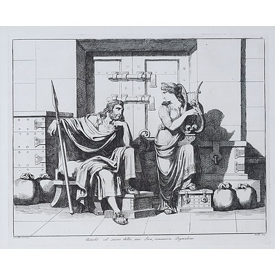 Bartolomeo Pinelli (Italian 1781-1835) TWO Various Engravings Dated 1827 and 1828