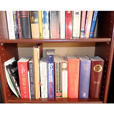 Five Shelves of Biographies, Politics and International Relations Reference Books