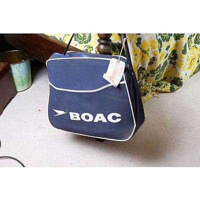 Vintage BOAC Airline Bag