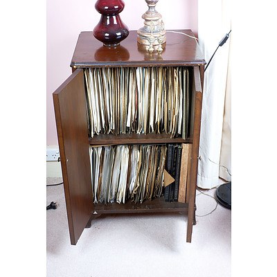Vintage Maple Music Cabinet