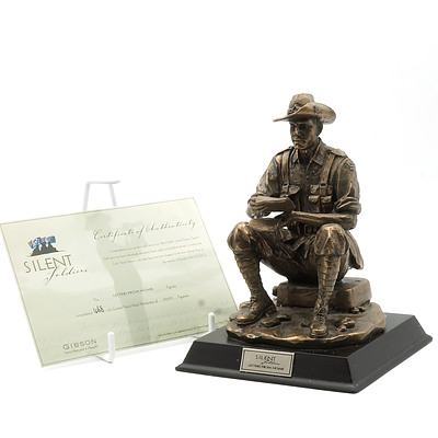 Limited Edition Gibson Cast Resin Silent Soldiers, Letters From Home, 468/5000