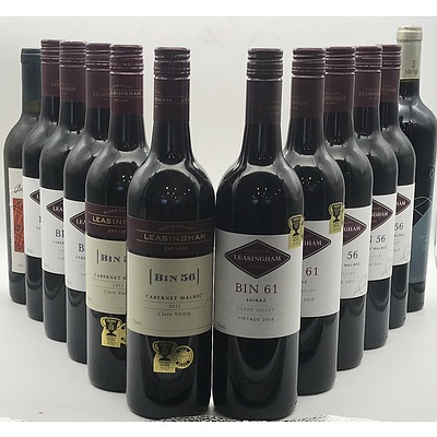 Case of 10x Leasingham Bin 56 & Bin 61 & 2x Matching South Australian Wines