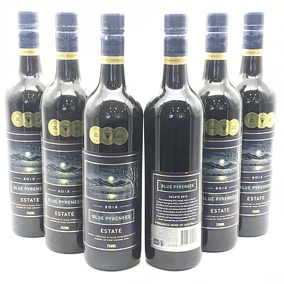Case of 6x Blue Pyrenees 2012 Estate Red 750ml