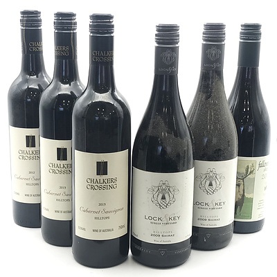 Case of 3x Chalkers Crossing 2012 Hilltops Cabernet Sauvignon & 3x Matching Hilltops Wines